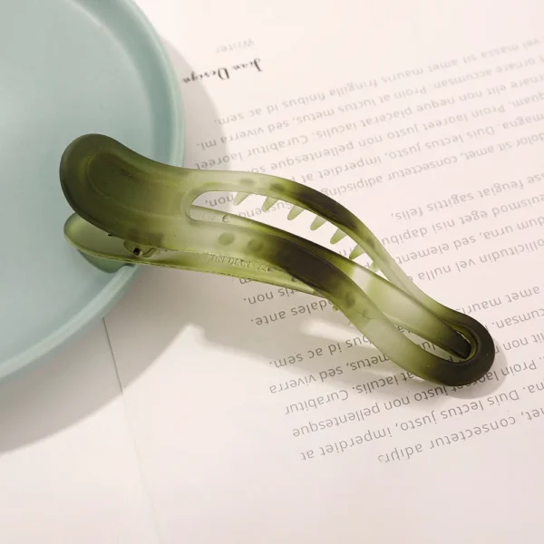 New Acrylic Matte Duckbill Hair Claws Barrettes Bow Solid Color Hair Clips Hair Accessories For Women Hairpin Ponytail Headwear - Image 7