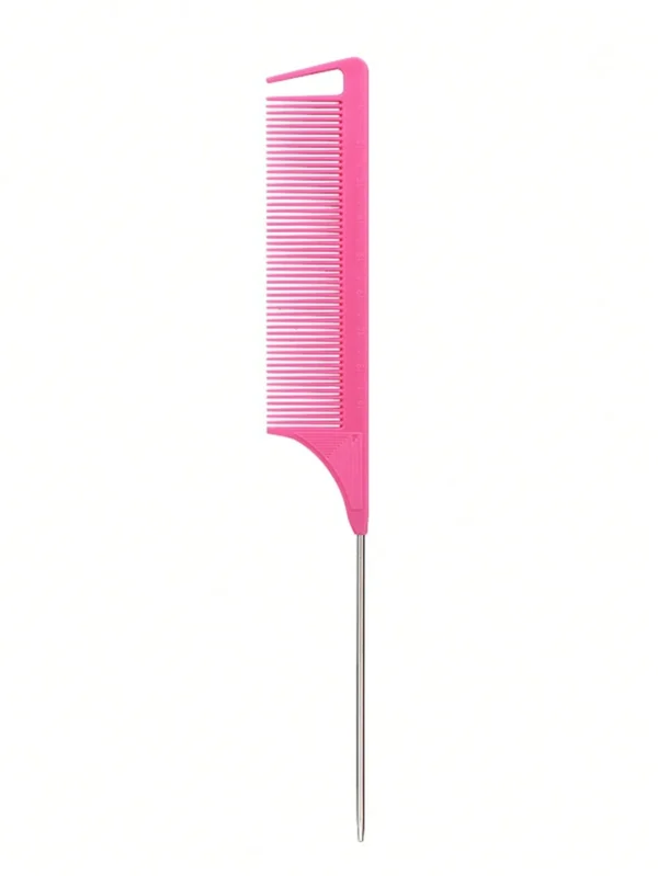 stainless steel pointed tail hair professional hair comb hair brush salon hair styling tool hair comb Special for real hair wigs - Image 6