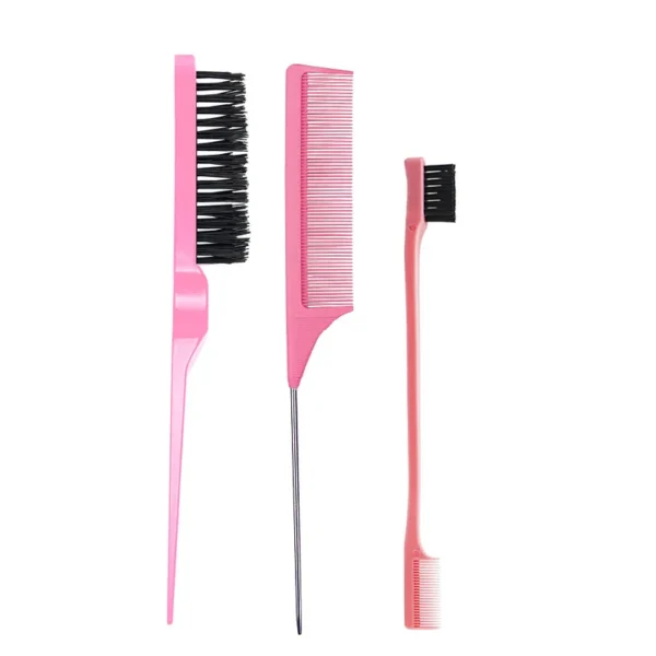 3pcs/lot Double Sided Edge Control Hair Comb Hair Styling Hair Brush Accessories New Brush Comb Styling Partition Comb - Image 10