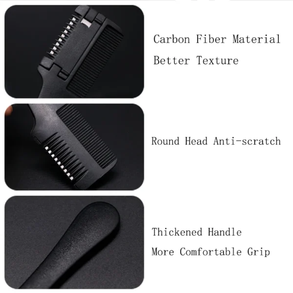 1pc Hair Cutting Comb Hair Brushes with Razor Blades Hair Trimmer Cutting Thinning Tools Barbershop Hair Salon Styling Tool Comb - Image 31