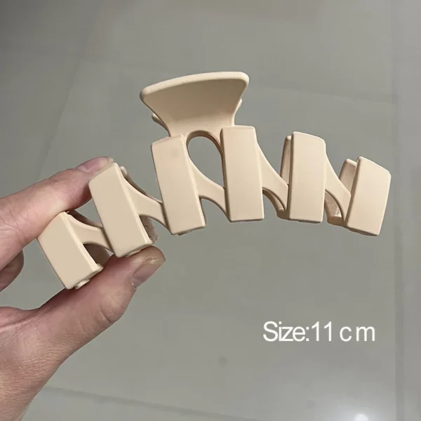 Women Hair Claw Clips Korea Coffee Beige Acrylic Large Hair Claw Hairpin Geometric Barrettes Crab Girl Headwear Hair Accessories - Image 40