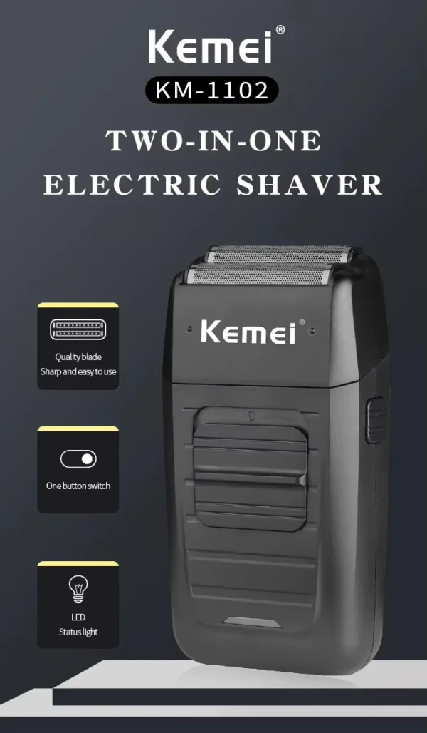 Kemei Hair Clipper Kit for Men, Electric Shaver, Hair Trimmer, Professional Cutting Machine, KM-2290, KM-2293, KM-1102 - Image 33