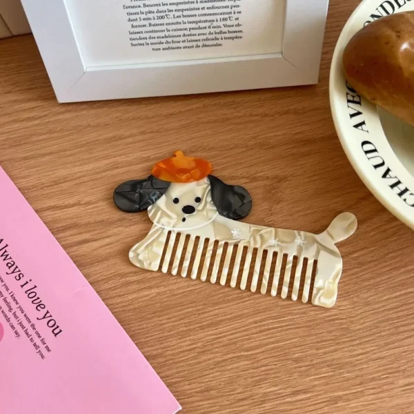 Pointed Tail Comb Tulip Acetate Comb Animal Puppy Makeup Comb Hair Accessories Wide Toothed Hairdressing Combs Household - Image 55