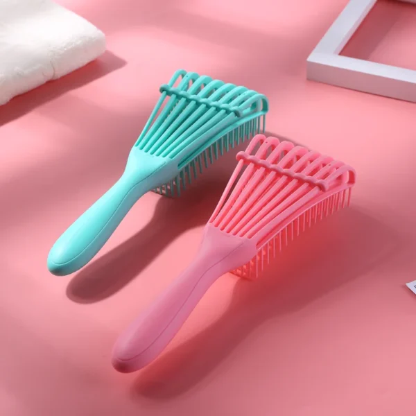 Hair Comb Detangling Brush Scalp Massage Hair Brush Detangler Brush for Curly Hair Thick Hair Octopus Hairbrush Women Men Salon - Image 2