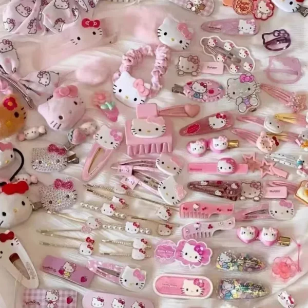 10-50pcs Y2K Hair Clips Set Cute Pink hair accessories Seamless Edge Clip Women Girl Sweet Beauty Hairpin trendy hair clips - Image 2