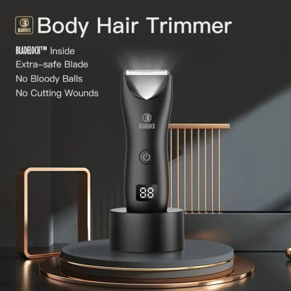 Professional Groin Body Hair Trimmer Ball Shaver for Men Body Grooming Clipper Rechargeable Ceramic Trimmer Bikini Epilator - Image 9