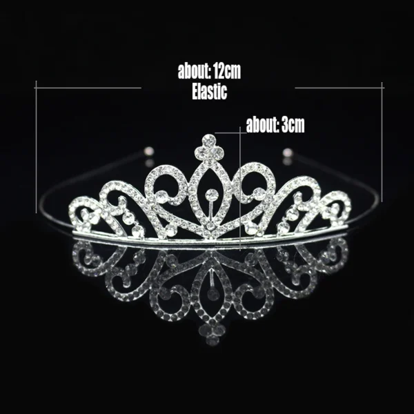 Beautiful Cute Kid Princess Tiaras and Crowns Crystal Headband Bridal Crown Wedding Party Hair Accessories Girls Fashion Jewelry - Image 3