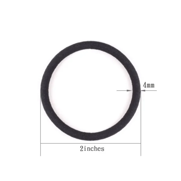 10/30/50pcs 4MM Black Ponytail Holder Elastic Hair Bands Scrunchies For Women Men Girl Lady Hairband Leagues Headband Accessory - Image 14
