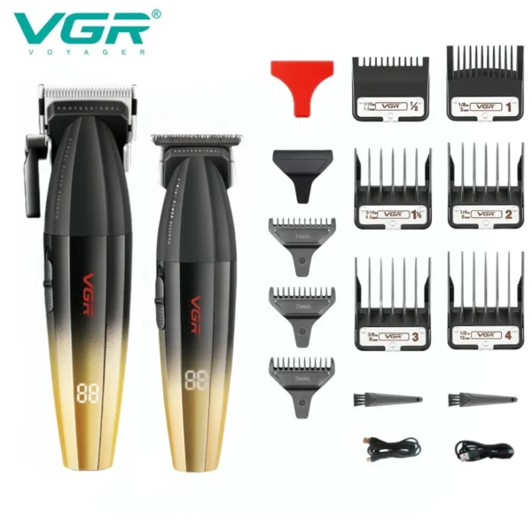 VGR Hair Clipper Professional Hair Cut Machine Face Shaver Barber Clippers Beard Trimmer Metal Trimmer for Men V-003 V-906 V-308 - Image 14