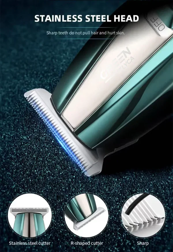 GREENLYCA Professional Cordless Hair Clipper Fast Charging Rechargeable Barber Trimmer For Men Styling Grooming Tool - Image 8