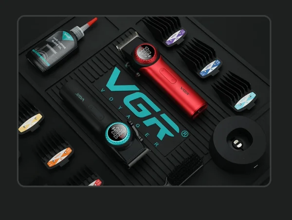 VGR 001 977 new hair trimming set high-end men's hair clipper intelligent digital display electric pusher carving and whitening - Image 12
