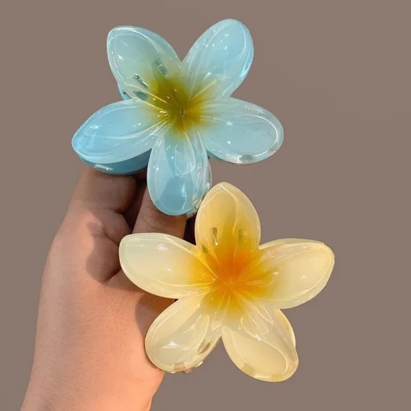 New Hawaiian Gradient Hair Clips Women Flower Hair Claws Shark Hairpins Vacation Beach Style Hairpins Hair Accessories - Image 13
