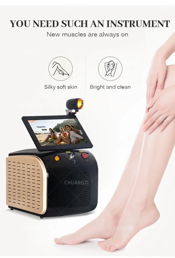 3000W High Power Ice Cooling 755 808 1064 Device Diode Laser Epilator Wavelength Painless 808nm Hair Removal Machine - Image 12