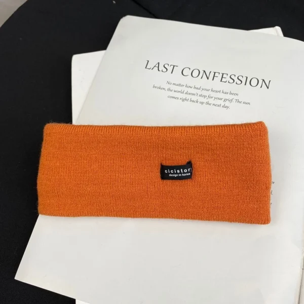 Autumn and winter high stretch knitted yoga headband face wash headband, hair tie outdoor warm headband - Image 9