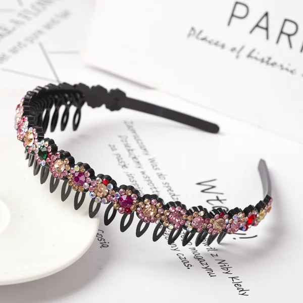 Fashion Pearl Non-Slip Rhinestone Hairbands Elastic Flower Women Hair Hoop Bands Headband Bezel Girls Hair Accessories Headdress - Image 28