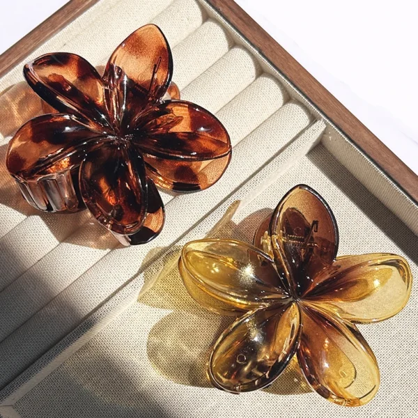 1/2/3 Pcs Hawaiian Gradient Flower Hair Claw Clip Women Fashion Large Hair Clip Girls Hairpin Barrettes Bohemia Hair Accessories - Image 42