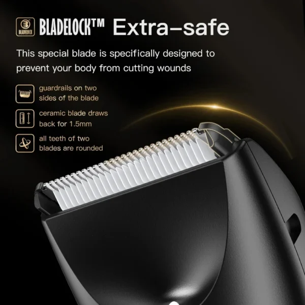 Professional Groin Body Hair Trimmer Ball Shaver for Men Body Grooming Clipper Rechargeable Ceramic Trimmer Bikini Epilator - Image 4