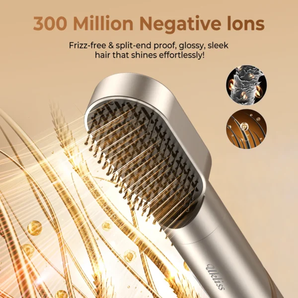 8 in 1 Hair Dryer Brush High Speed Brushless Blow Dryer Negative Ionic Hair Heating Brush Hot Air Styling Comb Auto Hair Curle - Image 4