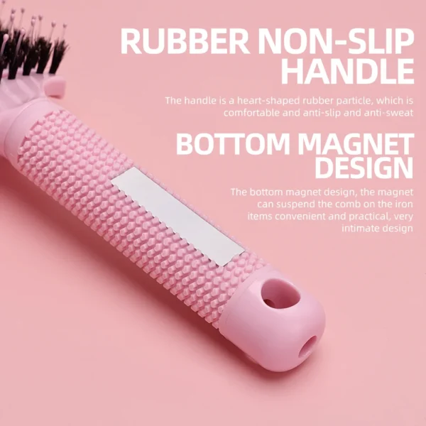 Barber Hair Brush Scalp Massage Comb Women Nylon Pig Sideburns Wet Curly Hair Brush Hairy Big Bend CombStyling Tools ﻿ ﻿ - Image 14