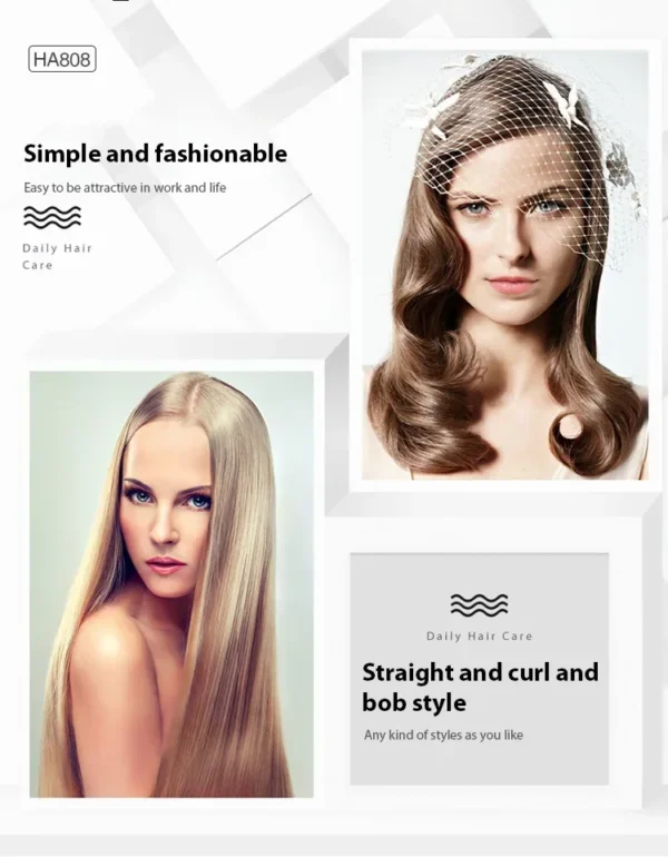 Hair Straightener Professional Quick Heated Electric Hot Comb Hair Straightener Personal Care Multifunctional Hairstyle Brush - Image 21