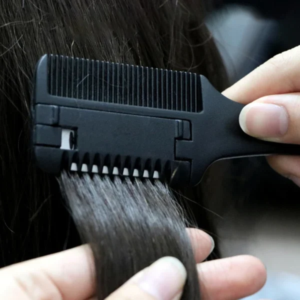 1pc Hair Cutting Comb Hair Brushes with Razor Blades Hair Trimmer Cutting Thinning Tools Barbershop Hair Salon Styling Tool Comb - Image 3
