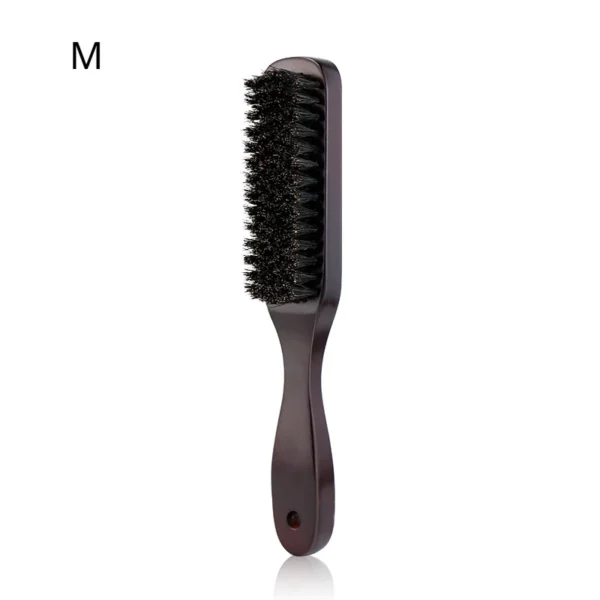 Men Beard Brush Wood Handle Boar Bristle Moustache Cleaning Brush Hairdressing Anti Static Barber Hair Styling Comb Tool - Image 9