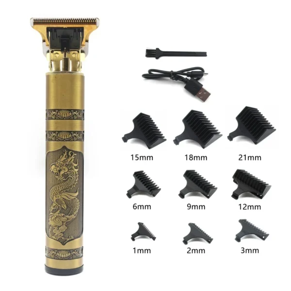 Professional T9 Hair Trimmer Machine Metal Body Beard Trimmer for Men Stainless Steel Blade Hair Clipper Beard Trimmer - Image 11