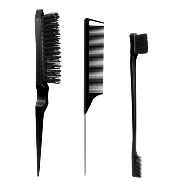 3pcs/lot Double Sided Edge Control Hair Comb Hair Styling Hair Brush Accessories New Brush Comb Styling Partition Comb - Image 7