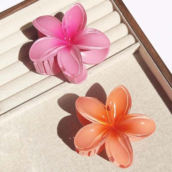 1/2/3 Pcs Hawaiian Gradient Flower Hair Claw Clip Women Fashion Large Hair Clip Girls Hairpin Barrettes Bohemia Hair Accessories - Image 40