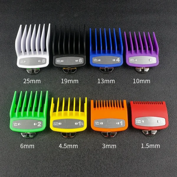 8pcs/set Professional Barber Hair Clipper Guide Combs For Wahl Trimmer Attachment Hair Cutting Limited Comb Salon Haircut Tools - Image 4