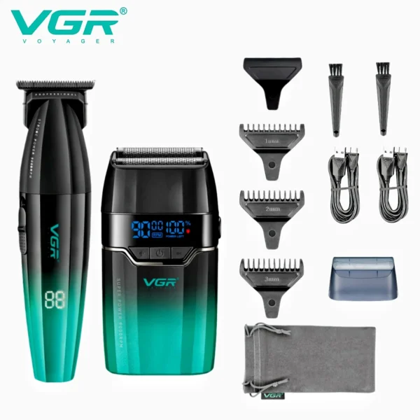 VGR Hair Clipper Professional Hair Cut Machine Face Shaver Barber Clippers Beard Trimmer Metal Trimmer for Men V-003 V-906 V-308 - Image 7