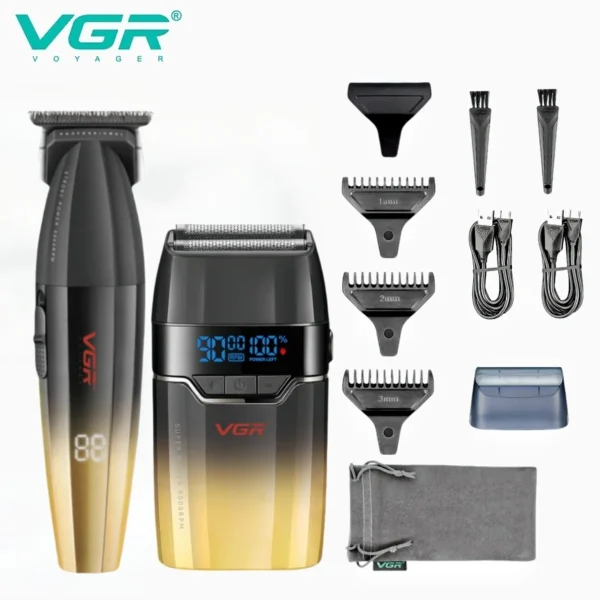 VGR Hair Clipper Professional Hair Cut Machine Face Shaver Barber Clippers Beard Trimmer Metal Trimmer for Men V-003 V-906 V-308 - Image 8