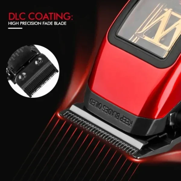 WMARK NG-X1 Professional Hair Clippers for Men,Microchipped Magnetic Motor 10000RPM 9V with Charge Stand,Cordless Cutter Trimmer - Image 20