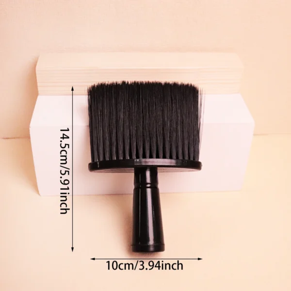 1 hair brush neck hair brush black soft cleaning facial brush suitable for hairdressers and household，Special for real hair wigs - Image 6