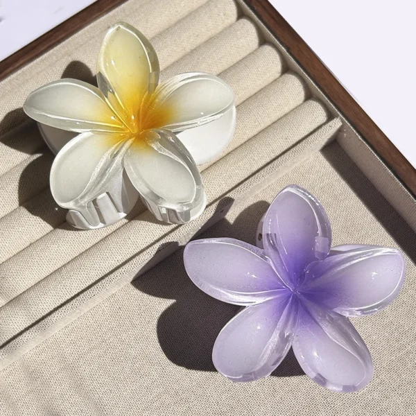 1/2/3 Pcs Hawaiian Gradient Flower Hair Claw Clip Women Fashion Large Hair Clip Girls Hairpin Barrettes Bohemia Hair Accessories - Image 10