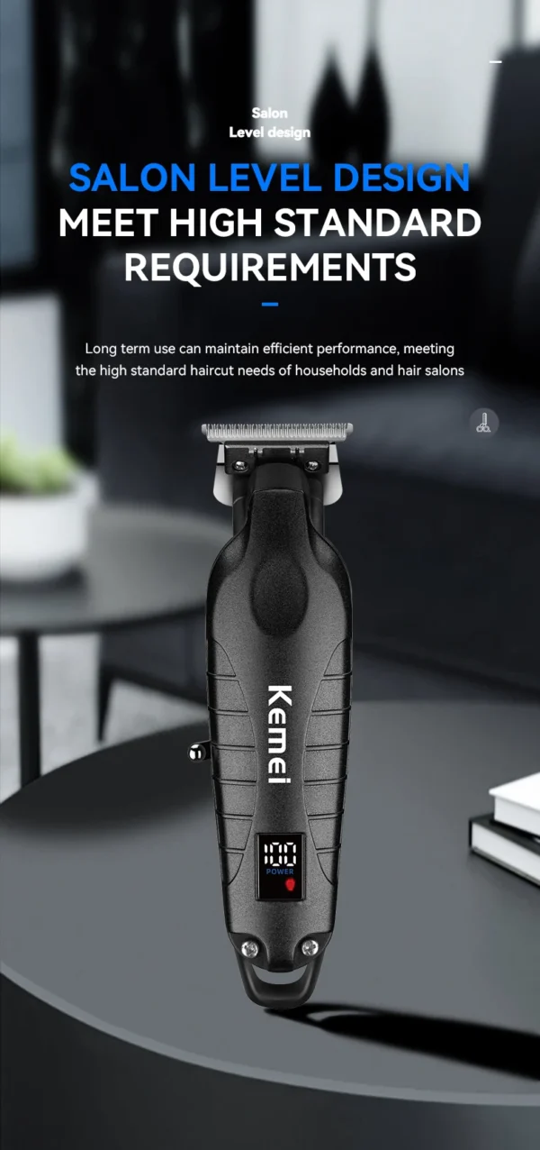 Kemei Hair Clipper Kit for Men, Electric Shaver, Hair Trimmer, Professional Cutting Machine, KM-2290, KM-2293, KM-1102 - Image 25