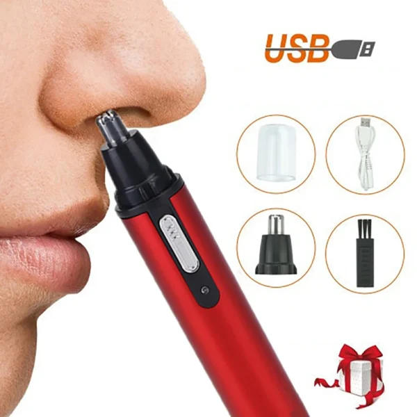 Houselin Nose Hair Trimmer 3-in-1 Multifunction, Painless Electric Shaver Beauty Kit for Wet and Dry Use of Ear Beard Face - Image 15