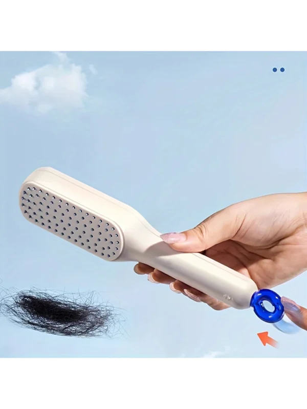 1pc Self-cleaning Hair Comb Anti Static Retractable One-pull Massage Brush Rotating Lifting Hairbrush Safety Airbag Combs Barber - Image 5