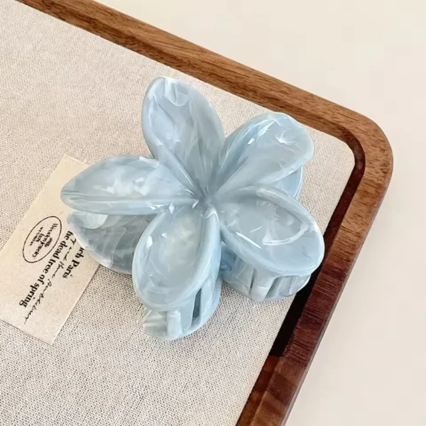 Korean Hawaiian Gradient Flower Hair Claw Clip For Women Girl Fashion Plastic Non Slip Hold Hairpin Barrette Hair Accessories - Image 5