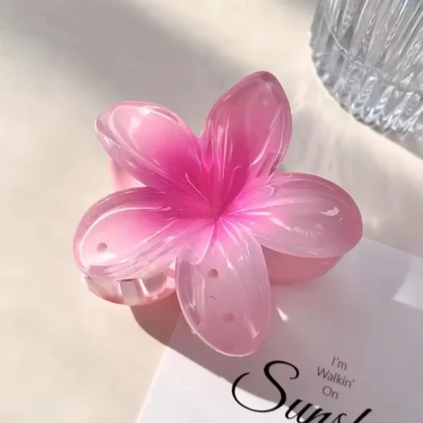 New Hawaiian Gradient Hair Clips Women Flower Hair Claws Shark Hairpins Vacation Beach Style Hairpins Hair Accessories - Image 7