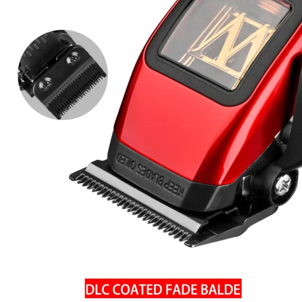 WMARK NG-X1 Professional Hair Clippers for Men,Microchipped Magnetic Motor 10000RPM 9V with Charge Stand,Cordless Cutter Trimmer - Image 5