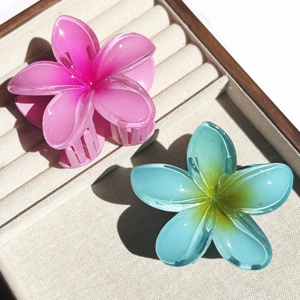 1/2/3 Pcs Hawaiian Gradient Flower Hair Claw Clip Women Fashion Large Hair Clip Girls Hairpin Barrettes Bohemia Hair Accessories - Image 15