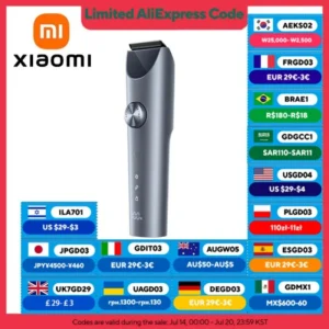 XIAOMI MIJIA Hair Clipper 2 Cutting Machine Trimmer Professional Clippers Titanium Alloy Blade Rechargeable Barber Shaver Cutter