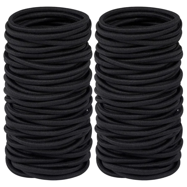 10/30/50pcs 4MM Black Ponytail Holder Elastic Hair Bands Scrunchies For Women Men Girl Lady Hairband Leagues Headband Accessory - Image 10