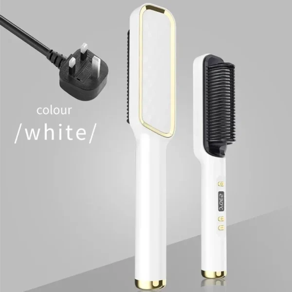 Hair Straightener Brush Heating Hot Comb Straightener Electric Hair Straightening Curly Multifunctional Iron Brush Comb Curler - Image 8