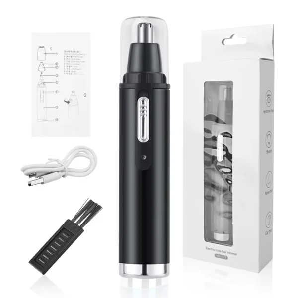 Houselin Nose Hair Trimmer 3-in-1 Multifunction, Painless Electric Shaver Beauty Kit for Wet and Dry Use of Ear Beard Face - Image 10