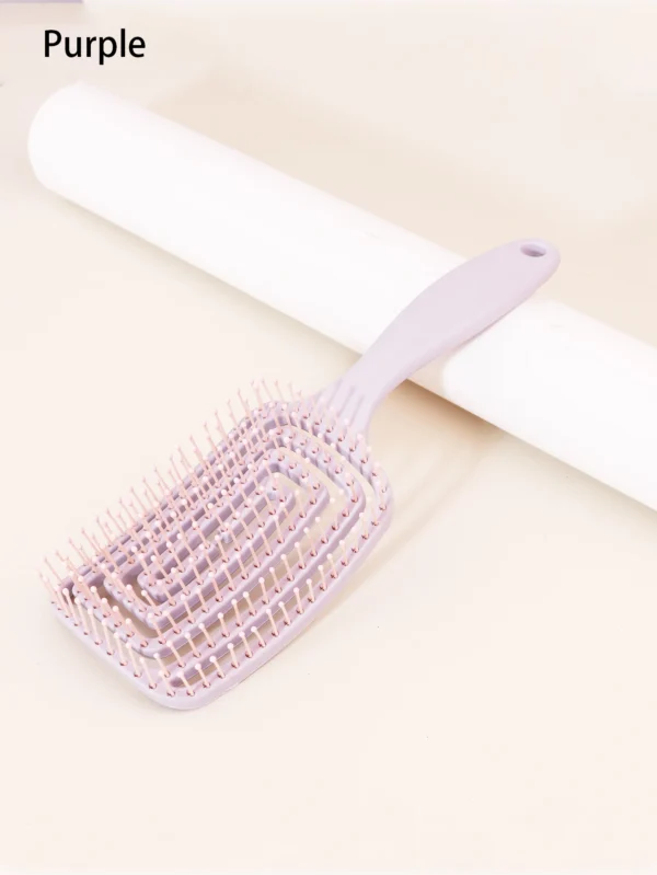 1PCS tangled hair brush, dual-purpose dry and wet, women's bent hair brush, long, thick, thin, and curly, for daily hair care - Image 4