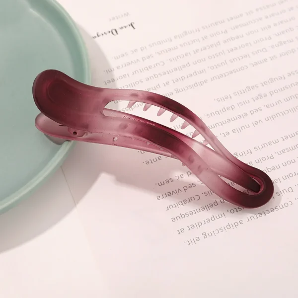 New Acrylic Matte Duckbill Hair Claws Barrettes Bow Solid Color Hair Clips Hair Accessories For Women Hairpin Ponytail Headwear - Image 11