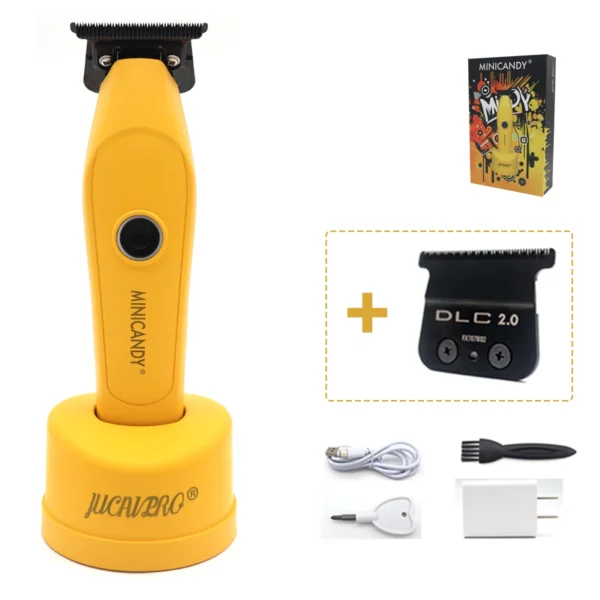 JUCAI MINICANDY JC-08 Professional Men's Hair Clipper DLC Blade Brushless Motor with Base Charger Hair Trimmer Finishing Machine - Image 25