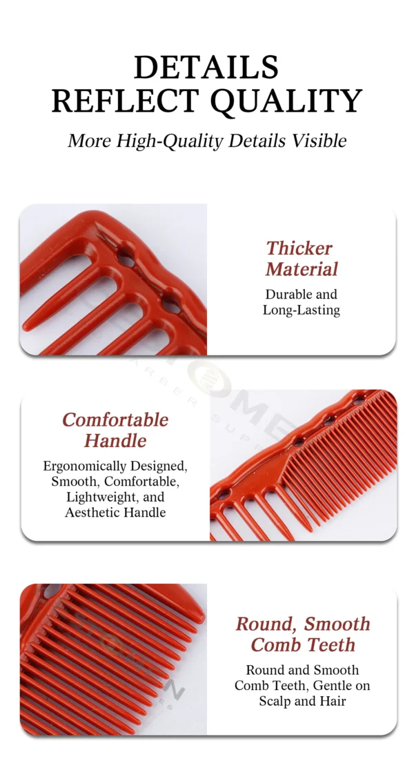 NEWEST Pro Stylist Tapered Comb Heat Resistant Women Smooth Hair Combs Barbershop Hair Cutting Comb For Men Hair Styling Tools - Image 21